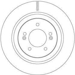Brake Disc TRW DF6959 OE Ref 58411-D4750