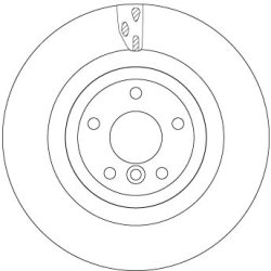 Brake Disc TRW DF6969S OE Ref GX732A315BC