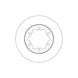 Brake Disc TRW DF6973S OE Ref 2N0615601A