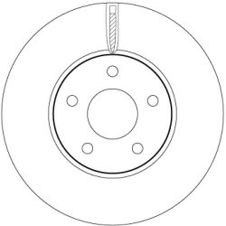 Brake Disc TRW DF6975 OE Ref 2305503