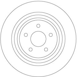 Brake Disc TRW DF6976 OE Ref 2008440