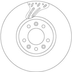 Brake Disc TRW DF6977S OE Ref 9805260180