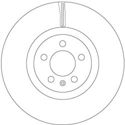Brake Disc TRW DF6983S OE Ref 2Q0 615 301 N
