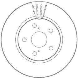 Brake Disc TRW DF6986S OE Ref 43512-F4010