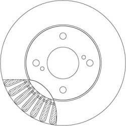 Brake Disc TRW DF6990 OE Ref 5531162R00