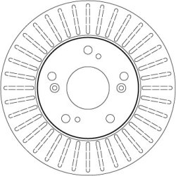 Disque de frein TRW DF7195 pour ACURA, HONDA, NISSAN OE 45251-S6M-000 TRW