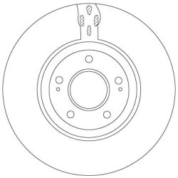 Disque de frein TRW DF7302S pour MITSUBISHI LANCER OE 4615A031 TRW