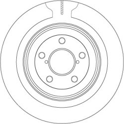 Disque de frein TRW DF7328 pour SUBARU OE 26700AE030 TRW