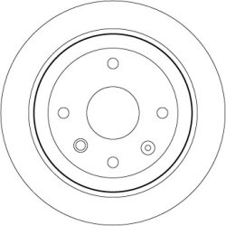 Disque de frein TRW DF7381 pour BAOJUN, BUICK, CHEVROLET, DAEWOO, HOLDEN TRW