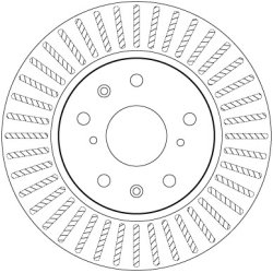 Brake Disc TRW DF7398 OE Ref 55311-57K01-000