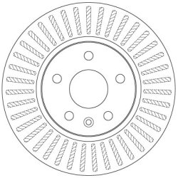 Disque de frein TRW DF7475 pour BUICK, CHEVROLET, HOLDEN, VAUXHALL TRW