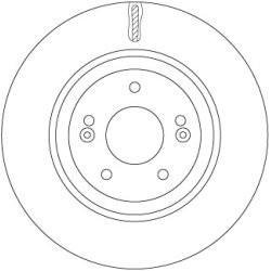 Brake Disc TRW DF7592 OE Ref 51712-D7100