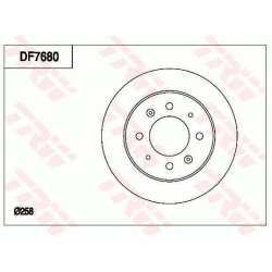 Brake Disc TRW DF7680 OE Ref 58411-2F300