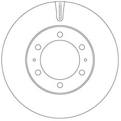 Brake Disc TRW DF7827S OE Ref 43512-35322