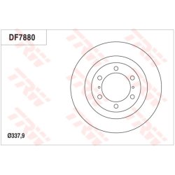 Brake Disc TRW DF7880S OE Ref 43512-60191