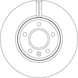 Disque de frein TRW DF7923 pour BUICK, CHEVROLET, HOLDEN, VAUXHALL OE 569098 TRW