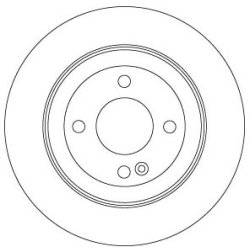 Disque de frein TRW DF7928 pour HYUNDAI, KIA OE 58411-0U300 TRW