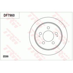 Brake Disc TRW DF7960 OE Ref K4840109001