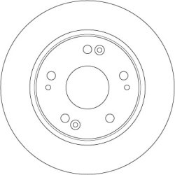 Disque de frein TRW DF7970 pour HONDA CR-Z, CRIDER OE 42510-SZT-G52 TRW