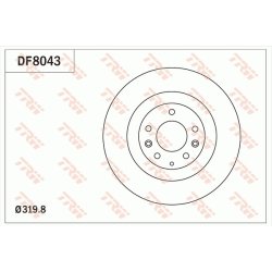 Brake Disc TRW DF8043 OE Ref EH14-33-25X