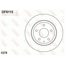 Brake Disc TRW DF8115 OE Ref GHT2-26-251