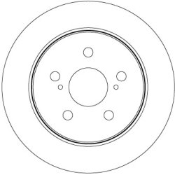 Brake Disc TRW DF8335 OE Ref 42431-78010