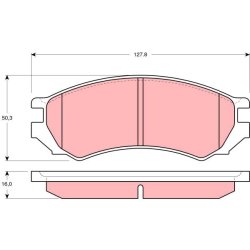 Brake Pad Set TRW GDB1005 OE Ref D106M-72J25