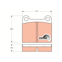 Brake Pad Set TRW GDB101 OE Ref 105142211504