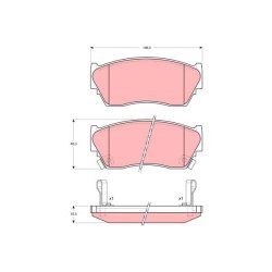 Brake Pad Set TRW GDB1012 OE Ref 4106060Y94