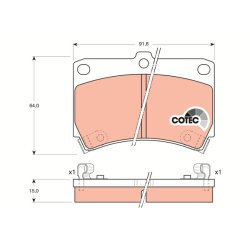 Jeu de plaquettes de frein TRW GDB1024 pour FORD ASIE & OCÉANIE, FORD, KIA et plus encore...