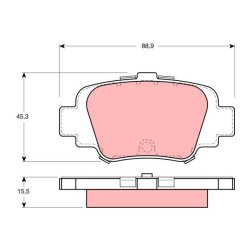 Brake Pad Set TRW GDB1060 OE Ref 44060-99B25