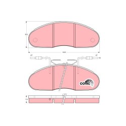 Jeu de plaquettes de frein TRW GDB1069 pour NISSAN TRADE OE 06905-2941-