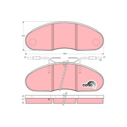 Plaquettes de frein TRW GDB1077 pour NISSAN, RENAULT OE 06903-0810- TRW