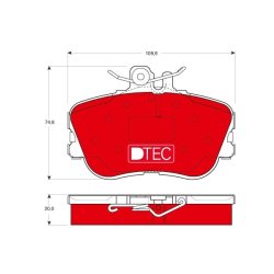 Brake Pad Set TRW GDB1094DTE OE Ref A 005 420 46 20