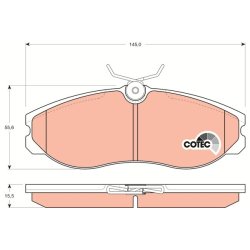 Plaquettes de frein TRW GDB1113 pour FORD, LDV, NISSAN OE 1203933 TRW