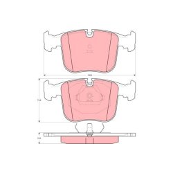 Brake Pad Set TRW GDB1118 OE Ref 1 160 296