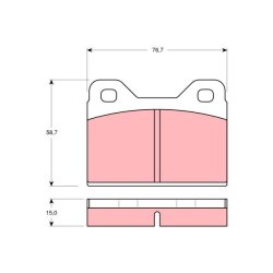 Brake Pad Set TRW GDB112 OE Ref 803 698 151 B