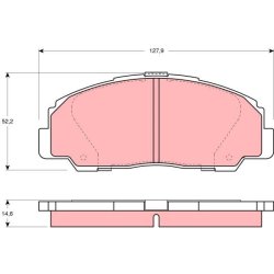 Brake Pad Set TRW GDB1135 OE Ref 449187617000
