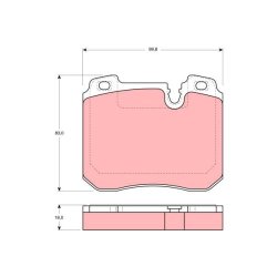 Brake Pad Set TRW GDB1161 OE Ref 34 11 1 160 708