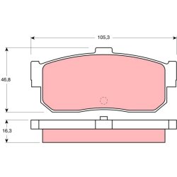 Brake Pad Set TRW GDB1172 OE Ref 44060-63C90