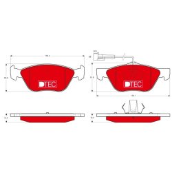 Brake Pad Set TRW GDB1212DTE OE Ref 71713143