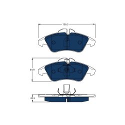 Brake Pad Set TRW GDB1220BTE OE Ref 002 420 39 20
