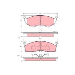 Brake Pad Set TRW GDB1244 OE Ref 0000K04773264