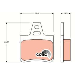 Brake Pad Set TRW GDB1247 OE Ref E 172 193