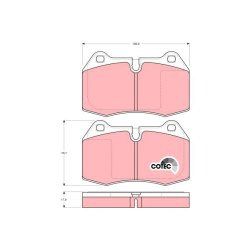 Brake Pad Set TRW GDB1269 OE Ref 1 163 921