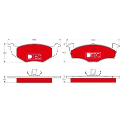 Brake Pad Set TRW GDB1274DTE OE Ref 6N0 698 151