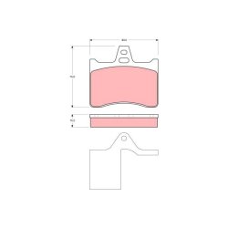 Plaquettes de frein TRW GDB1284 pour CITROËN XANTIA, XM OE 425129
