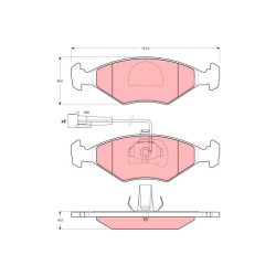 Plaquettes de frein TRW GDB1340 pour FIAT, LANCIA SIENA, DEDRA OE 7078947