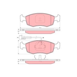 Brake Pad Set TRW GDB1341 OE Ref 9947954