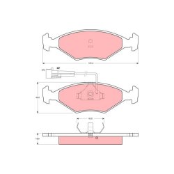 Brake Pad Set TRW GDB1347 OE Ref 71738154
